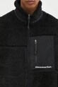 thisisneverthat geaca SP Sherpa Fleece Jacket negru TN243BOWHS01
