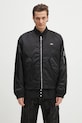 Lacoste kurtka bomber bez kaptura czarny BH2899
