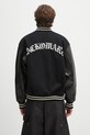Oblečení Vlněná bomber bunda Wacko Maria Leather Varsity 24FW.WMO.BL16 černá