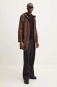 Rains kurtka Long Jacket W3 12020.23 brązowy AW24
