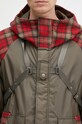 Bunda s příměsí vlny Andersson Bell Puff Sleeve Harness Jumper awa625u zelená