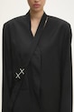 Піджак з домішкою вовни Heliot Emil чорний AW24.M.04.045.BLK01