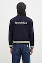 Îmbrăcăminte Sporty & Rich jachetă bomber din lână Yankees Serif Varsity OW007505635BL32 bleumarin