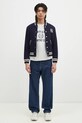 Шерстяная куртка-бомбер Sporty & Rich Yankees Serif Varsity OW007505635BL32