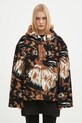 Суичър с вълна JW Anderson Zip Front Hooded Jacket JK0337.PG1585.600 кафяв AW24