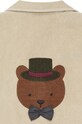 Дитячий бавовняний піджак Donsje Braas Blazer Bear бежевий 4083301