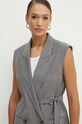 BOSS vesta de lana gri 50525867