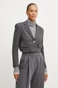 Vlněné sako Pinko 104337.A274 šedá AW24