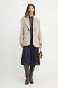 Pinko palton de lana 104481.A27W bej AW24