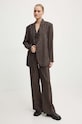 Льняной жакет Day Birger et Mikkelsen Emile - Casual Linen Stripe DAY65243233 коричневый AW24