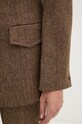 Remain geaca de lana Fitted Herringbone Blazer 5018632977 maro