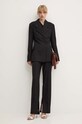 Blazer s příměsí vlny Remain Fitted Blazer 501915100 černá AW24