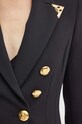 Σακάκι Elisabetta Franchi GI09546E2 μαύρο