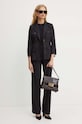 Elisabetta Franchi blazer con aggiunta di lana GI10746E2 nero AW24