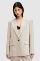 AllSaints marynarka WHITNEY BLAZER dzianina beżowy W016QA