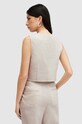 Одежда Льняной жилет AllSaints WHITNEY WAISTCOAT W035QA бежевый