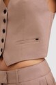 Γιλέκο AllSaints DERI LYN WT025Y καφέ AW24