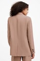 Пиджак с примесью льна AllSaints DERI LYN WT521Z коричневый