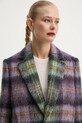 Пиджак с примесью шерсти PS Paul Smith фиолетовой W2R.370J.N31217