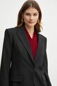 Patrizia Pepe marynarka z domieszką wełny czarny 2S1504.A475