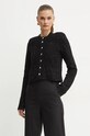 Patrizia Pepe geaca de lana necaptusit negru 2S1510.K229