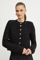 Patrizia Pepe geaca de lana negru 2S1510.K229