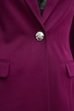 Піджак з домішкою вовни United Colors of Benetton 27UPDW02L фіолетовий