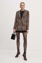 Σακάκι Elisabetta Franchi GI12047E2 καφέ AW24