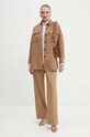 Вовняна куртка-сорочка Twinset 242TP2060 коричневий AW24