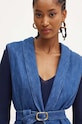 Džínová vesta Twinset 242TP2611 modrá