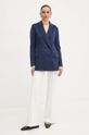 Twinset kurtka wełniana 242TP2063 granatowy AW24