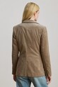 Suknjič iz rebrastega žameta Lauren Ralph Lauren 200956574 rjava AW25