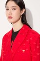 adidas Originals marynarka Jaquard Blazer JJ2171 czerwony