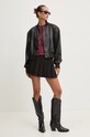Μπουφάν bomber HUGO 50522677 μαύρο AW24