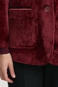 Σακάκι από βελούδο Sisley 21EULW02M μπορντό