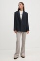 Пиджак с примесью шерсти Calvin Klein K20K207644 тёмно-синий AW24