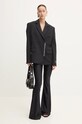 Пиджак с примесью шерсти MSGM 3742MDG11.247810 чёрный AW24