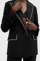 Odzież AllSaints marynarka z domieszką wełny ATLAS KRYS BLAZER W005QB czarny