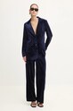 Never Fully Dressed marynarka Navy Hot Fix Blazer NFDOU395 granatowy AW24
