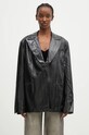 Rotate sacou Coated Oversized Blazer cu captuseala negru 112958100