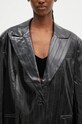 Rotate sacou Coated Oversized Blazer negru 112958100