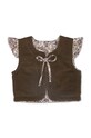 Детская двусторонняя хлопковая жилетка That's mine Filippa vest 117396 коричневый AW24