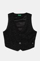 United Colors of Benetton vesta copii tricotaj negru 2SQBCJ00V.G.Seasonal