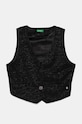 United Colors of Benetton vesta copii tricotaj negru 2SQBCJ00V.G.Seasonal