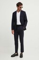 BOSS garnitur tkanina granatowy 50521664