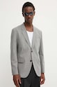 Blazer s příměsí vlny HUGO 50500250 šedá AW24