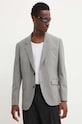 Blazer s příměsí vlny HUGO šedá 50500250