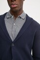 Blazer s příměsí vlny United Colors of Benetton 10C1U601E námořnická modř