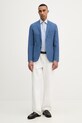 Michael Kors елек с едноредно закопчаване мъжки с вълна MK0SB01025 син SS26