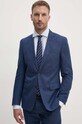 Odzież BOSS garnitur wełniany 50528116 niebieski